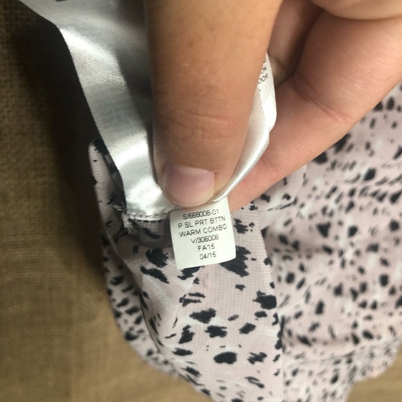 Banana Republic SZ LP Pink Black Top Fun Quirky - Picture 5 of 6